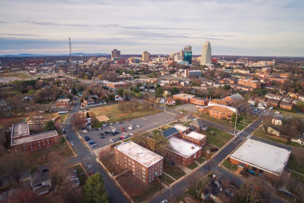 Aerial picture of Carolina University